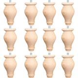 Kubbehan - Koltuk Baza Ayağı -12'Li Set Uzunluk 8 Cm Çap 5.5 Cm