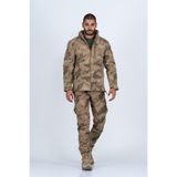 Kubilay Askeri Malzeme Combat Tactical Outdoor Kamuflaj Mont Su Rüzgar Geçirmez Erkek Softtjell Mont - Bej