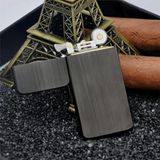 Kuboy Vintage Çakmak Benzinli Slim Çakmak Füme
