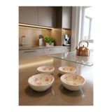 kübrart seramik Çerezlik kase fiyonk desen 05522