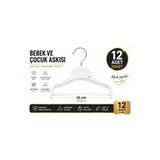 KübraStore B26 BEBEK VE ÇOCUK ASKISI 0-24 AY 12 Adet - Bebek ve Çocuk Plastik A Kalite Elbise Askısı