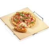Kuchenprofi Pizza Taşı Bbq 38X35,5X3,5CM, Fırında Taş Fırın Lezzeti - Ahşap