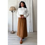 Küçüğüm Butik Camel Uzun Kaşe Etek - L - XL