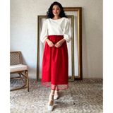 Küçüğüm Butik Kırmızı Puantiyeli Tül Etek - L - XL