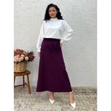 Küçüğüm Butik Mürdüm Fitilli Kadife A Kesim Etek - S - M