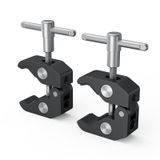 KÜÇÜK 2'li Paket Süper Kelepçe + 1/4 inç ve 3/8 inç Dişler, Kamera Kelepçeleri DSLR Kameralar, Işıklar, Şemsiye, Kancalar, Raflar, Çubuklar, Çapraz Çubuklar, Fotoğraf Aksesuarları - 2058 için