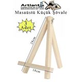 Küçük Akrobat Şövale Masaüstü 3 Adet Mini Katlanabilir Tuval Çerçeve Fotoğraf Sövale Ressam Sehbası Resim Standı