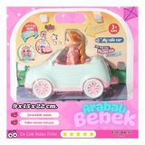 Küçük Barbie Chelsea Bebekli Arabası - Oyuncak Arabalı Bebek - Barbie Arabası - Bebekli Barbie Araba (Çok Renkli)