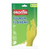 Küçük Boy Bulaşık Eldiveni S Beden Doğal Lateks Koruyucu Eldiven | Doğal Lateks Malzeme,Konforlu İç Yüzey,Kaymaz Tutuş