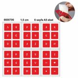 Küçük Boy Gotik Font Harf Şablonu 6 Sayfa 1.5 Cm