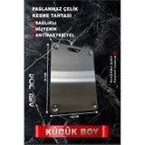 Küçük Boy-paslanmaz Çelik Kesme Tahtası- Ayaklı-antibakteriyel