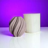 Küçük Boy Spiral Model Mum Silikon Kalıp