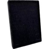 Küçük Boy Süet Kumaş Siyah Yüzük ve Ayaklı Tabla, 24/17,5 cm - Antrasit - Seçenek 1