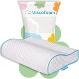 Küçük Boyun Destekli Ortopedik Yastık Visco Yastık 46X30X10-8CM