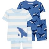 Küçük Erkek Çocuk Pijama Set 4'lü Paket - Çok Renkli - 5 Yaş