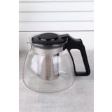 KÜÇÜK EW Süzgeçli Cam Demlik 900 Ml Kahve Ve Bitki Çay Tea Pot Çaydanlık