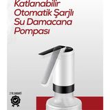 Küçük Hazine Akıllı Şarjlı Damacana Pompası Tek Tuşla Su Dolum - Çok Renkli