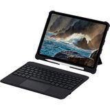 Küçük Hazine Apple T5209D Ipad Pro 12.9 (2021) Kılıf Inter Ledli Klavyeli Tablet Kılıfı - Siyah - Çok Renkli