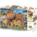 Küçük Hazine Aslan Ailesi 500 Parça Yetişkin Puzzle - Çok Renkli