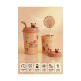 Küçük Hazine Bardak Model Mini Ayıcıklı Fan - Çok Renkli