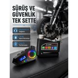 Küçük Hazine Bluetooth 5.4 Intercom ve Alarmlı Disk Kilidi Seti Güçlü Ses ve Güvenlik - Çok Renkli
