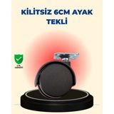 Küçük Hazine Masa ve Sehpa Için 6 cm Kilitsiz Ayak Tekli - Çok Renkli