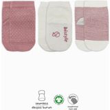 Küçük Hazine Nessiworld Puanlı Kaymaz Penye Soket Çorap 3'lü BS10108 Pudra - Çok Renkli