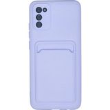 Küçük Hazine Newface Samsung Galaxy A02S Kılıf Kelvin Kartvizitli Silikon - Lila - Çok Renkli