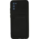 Küçük Hazine Newface Samsung Galaxy A02S Kılıf Kelvin Kartvizitli Silikon - Siyah - Çok Renkli