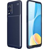 Küçük Hazine Oppo A54 4g Kılıf Auto Focus Karbon Kapak - Lacivert - Çok Renkli
