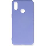Küçük Hazine Samsung Galaxy A10S Kılıf Nano Içi Kadife Silikon - Lila - Çok Renkli