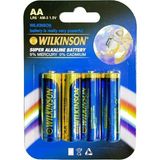 Küçük Hazine Wılkınson Aa Lr6 Am-3 4'lü 1.5 V Süper Alkalin Kalem Pil
