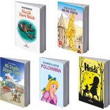 Küçük Kara Balık - Mutlu Prens - 80 Günde Dünya Turu - Pollyanna - Heidi 5 Kitap