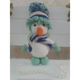 Küçük Kardan Adam Amigurumi Organik Oyuncak