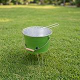 Küçük Katlanabilir Metal Piknik Izgara Mangal Barbekü (Yeşil)
