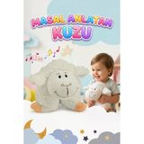 Küçük Masal Anlatan Yastık Kuzucuk! Pilli Sesli 4 Masal 4 Ninni Anlatan Uyku Arkadaşı Oyuncak Peluş
