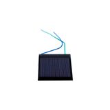 Küçük Mini Güneş Paneli 4Cmx4Cm 3 Volt 0,1Amper + Ve - Uç Kablolu