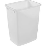 Küçük Mutfak Banyo Çöp Kovası, Lavabo Altı Çöp Sepeti, Plastik, Beyaz, 9 Galon