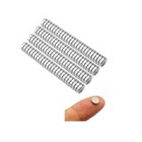 Küçük Neodim Güçlü Mıknatıslar, Çok Amaçlı Buzdolabı Mıknatısları, Küçük Yuvarlak Disk Mıknatısı, Beyaz Tahta Mıknatısları 5 mm Çap x 1 mm Kalınlık 100 Adet