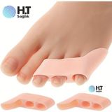 Küçük Parmaklar Silikon Ayırıcı - Serçe Parmak Nasır Halluk Valgus Çekiç Parmak - Standart - 1 Çift