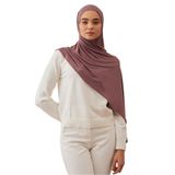Küçük Pratik Premium Jersey Şal | Gençler ve Küçük Yüzler İçin Özel Boyut – Esnek ve Yumuşak (Gül Taupe)