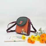 Küçük Prens Figürlü Küçük Postacı Omuz Çantası Etnik Bohem Style - Bordo