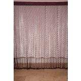 KÜÇÜK PUANLI MODEL BORDO RENK HAZIR İP PERDE 300*270 cm