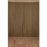 KÜÇÜK PUANLI MODEL GOLD RENK HAZIR İP PERDE 300*280 cm
