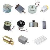 Küçük Tip Elektrik Dc Motor Deney Seti Kutulu - 10 Adet (Titreşim Ve Oyuncak Motoru Hediyeli)