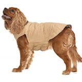 Küçük ve Orta Irk Köpek Mont Kampe Çift Taraflı Krem