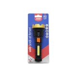 KÜÇÜK=15CM 2İN1= OSL LED - COB LED USB ŞARJLI EL FENERİ 3-KADEME IŞIK - FLAŞÖR ŞARJ GÖSTERGE (5264)