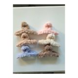 Kudi 6lı kadın peluş mandal toka