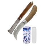 Kudret Asi Bicagi Egri Uclu Bag Bicagi Ara Caki 21 Cm + Asi Bandi (2Li Set)