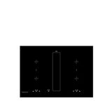 Kueppersbusch Kmi8500.0sr İndüksiyonlu 80 Cm Çerçevesiz Siyah Kendinden Aspiratörlü Ocak